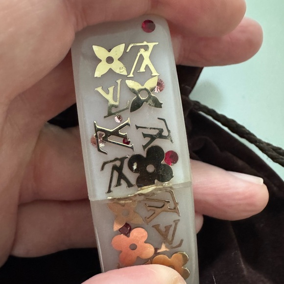 Louis Vuitton Inclusion hair Barrette , gold and beige - Picture 5 of 5